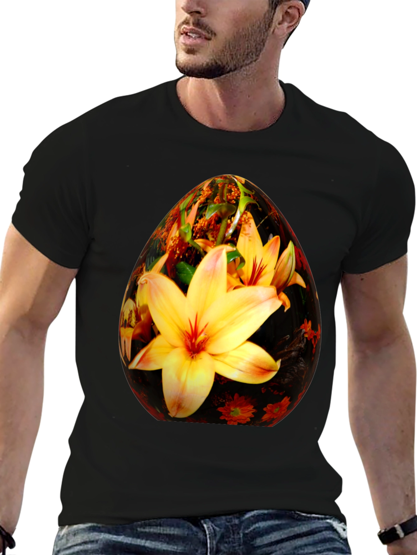 Floral Easter Egg Graphic Tee