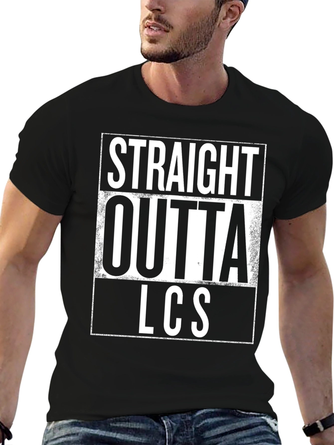 Straight Outta LCS Black T-Shirt