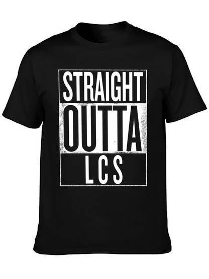 Straight Outta LCS Black T-Shirt