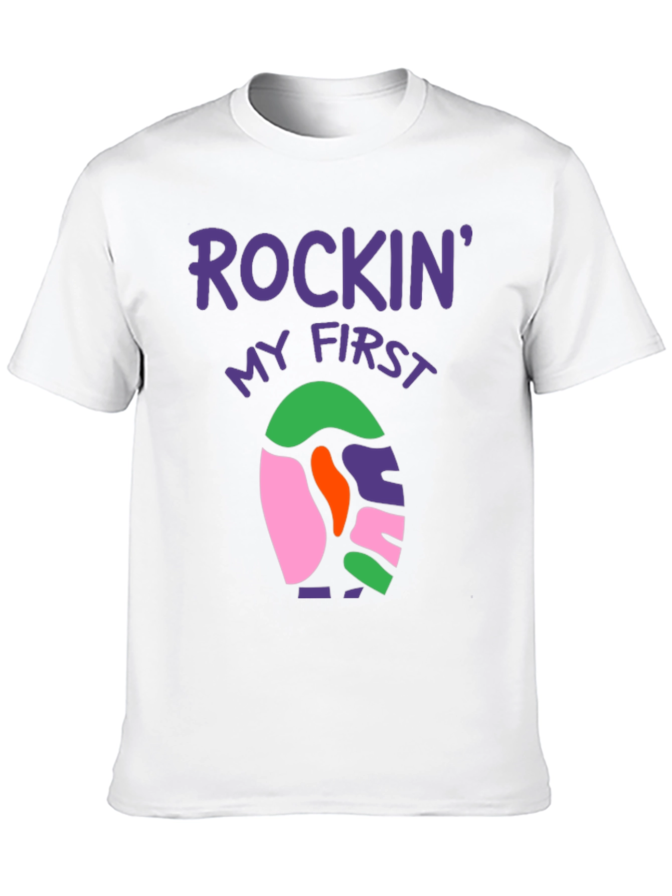Rockin My First Easter Black T-Shirt