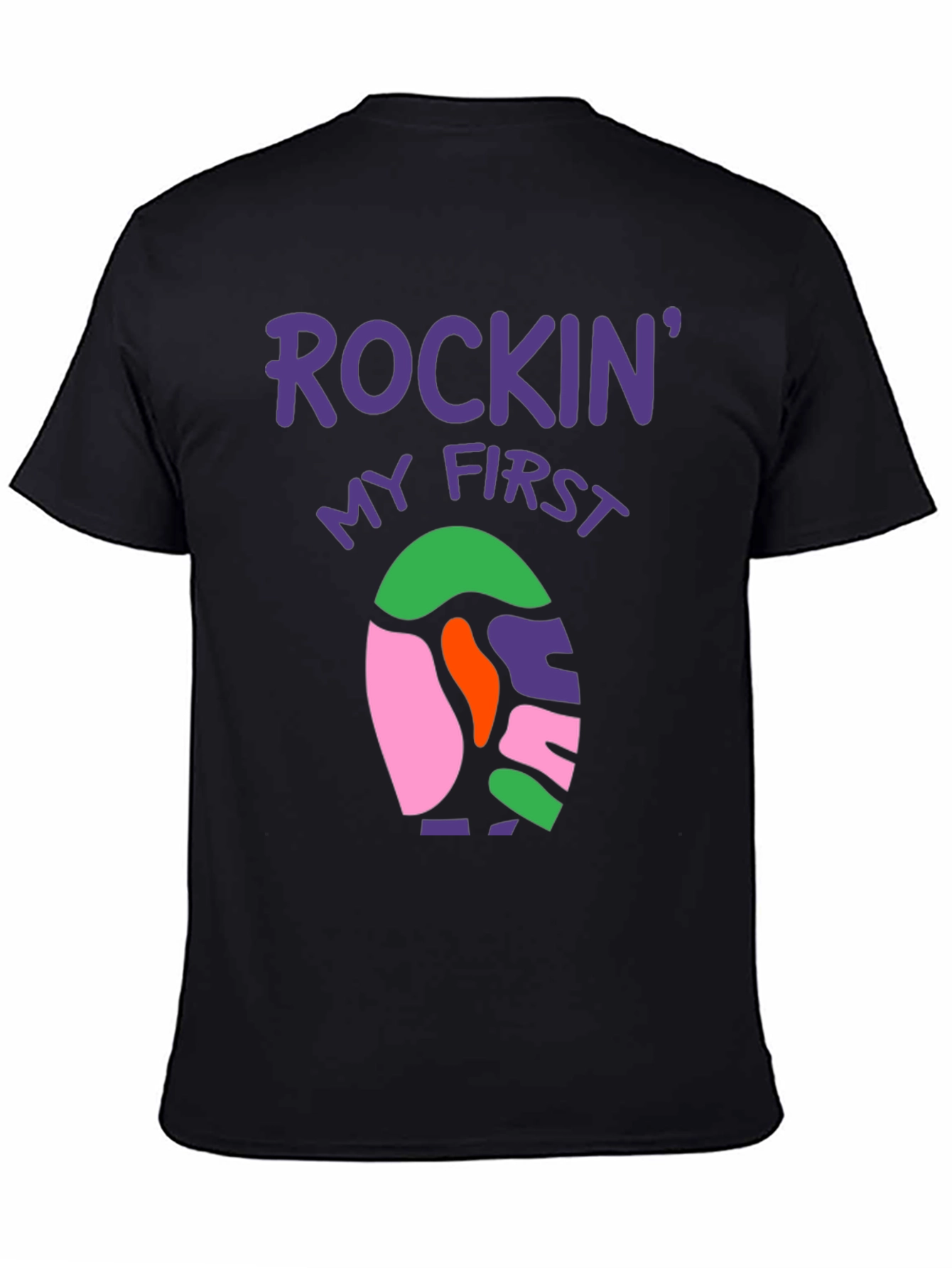 Rockin My First Easter Black T-Shirt