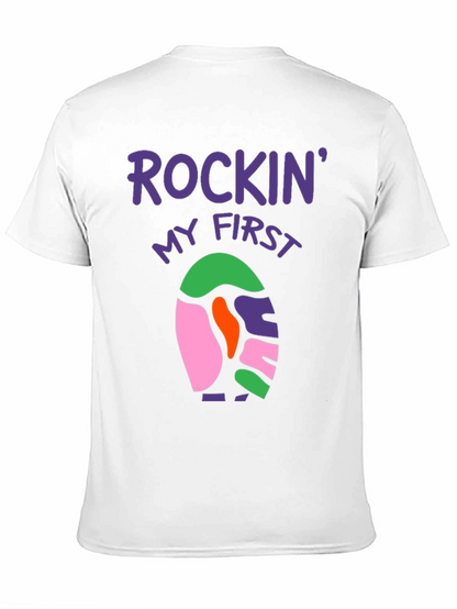 Rockin My First Easter Black T-Shirt