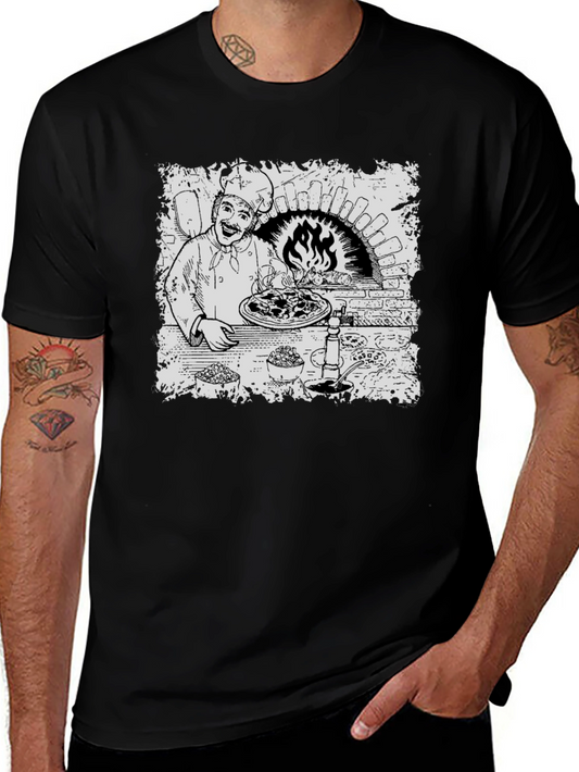 Chef Pizza Oven Graphic T-Shirt