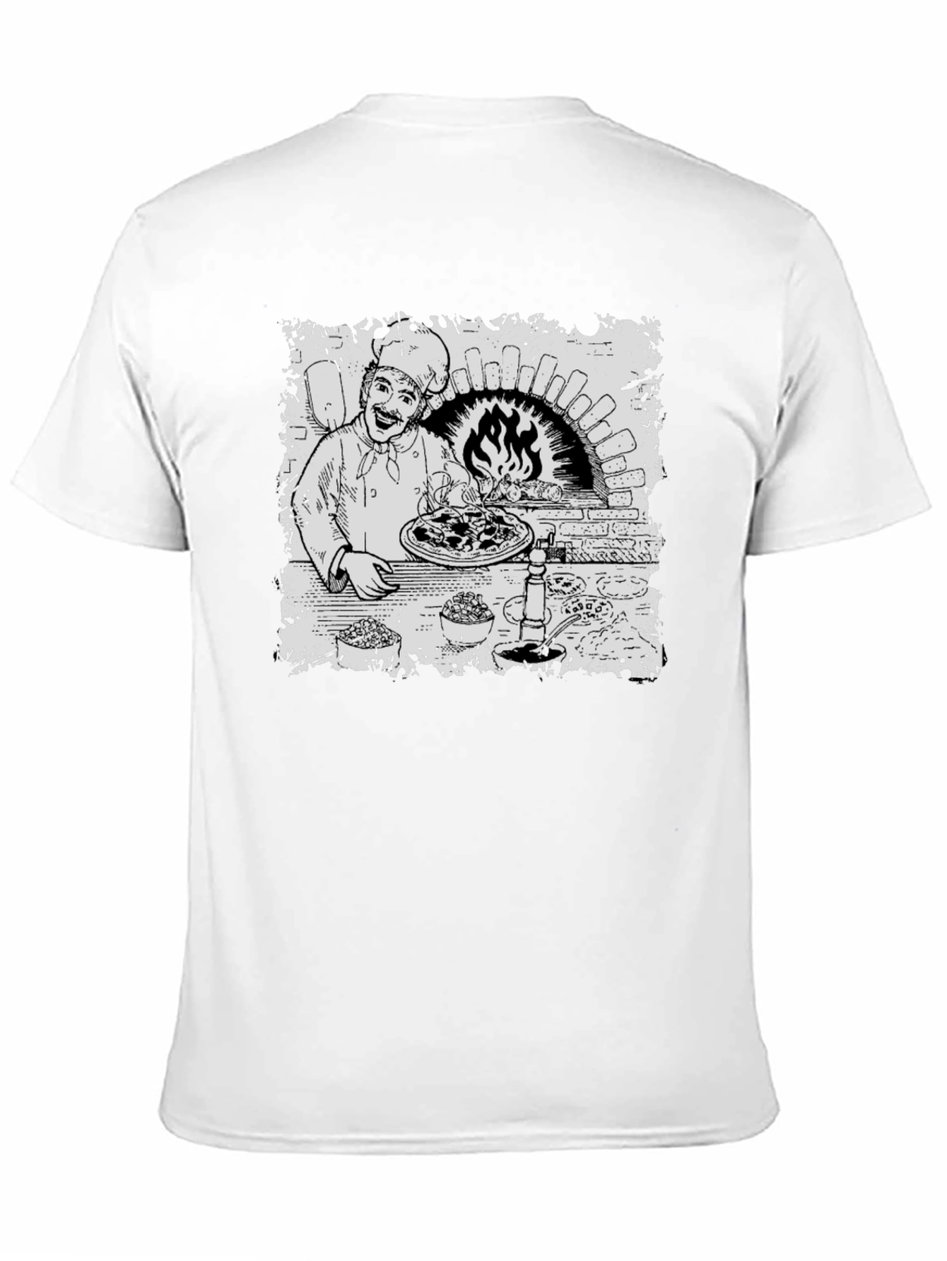 Chef Pizza Oven Graphic T-Shirt