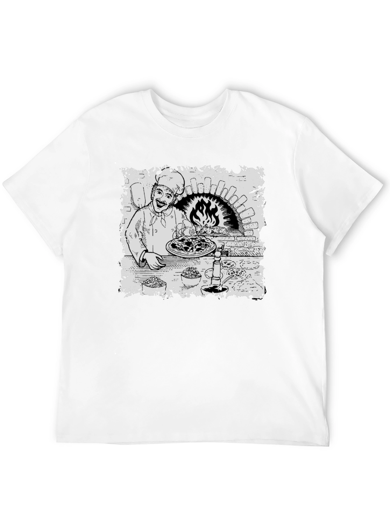 Chef Pizza Oven Graphic T-Shirt