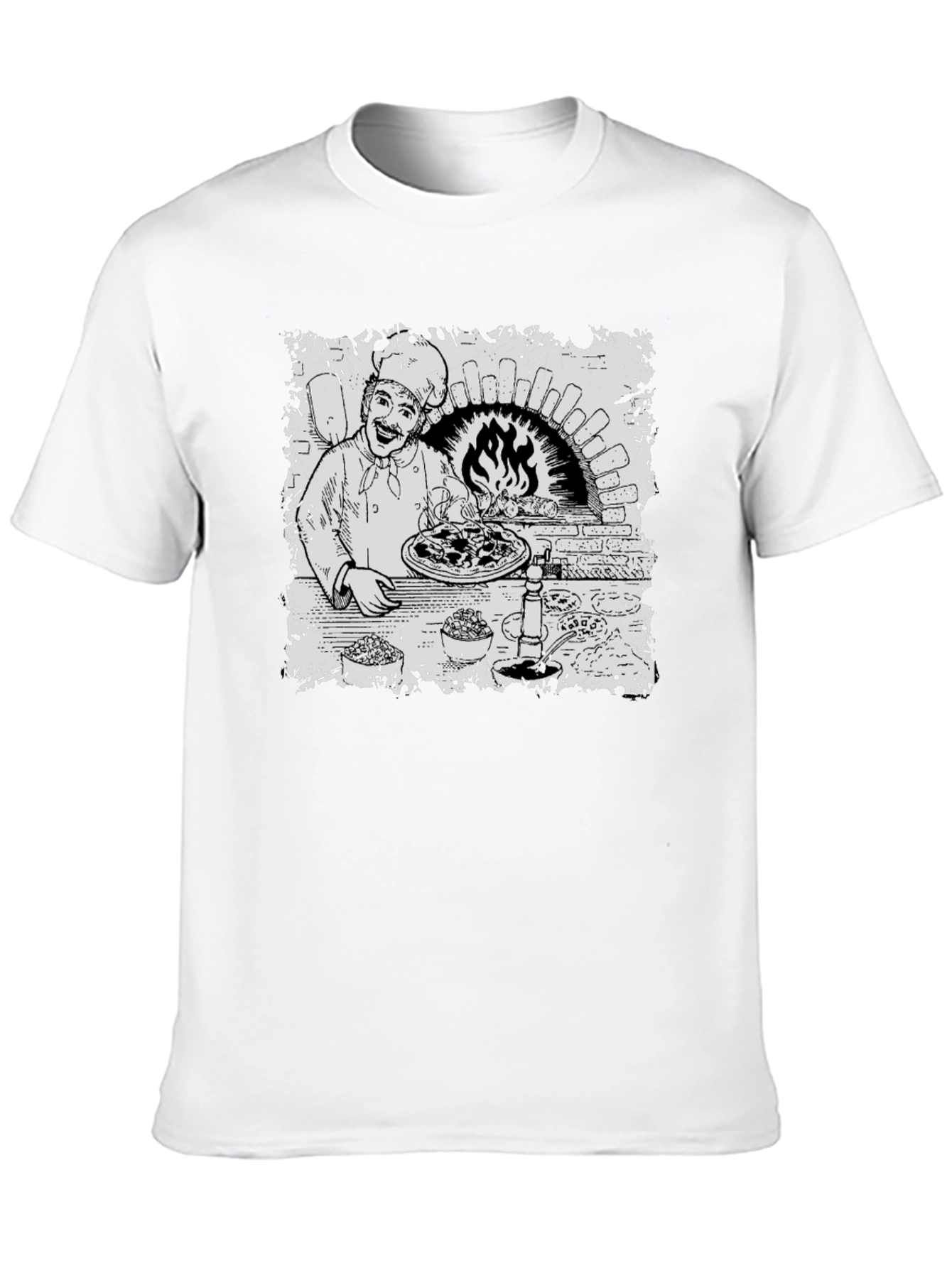 Chef Pizza Oven Graphic T-Shirt