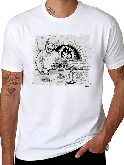 Chef Pizza Oven Graphic T-Shirt