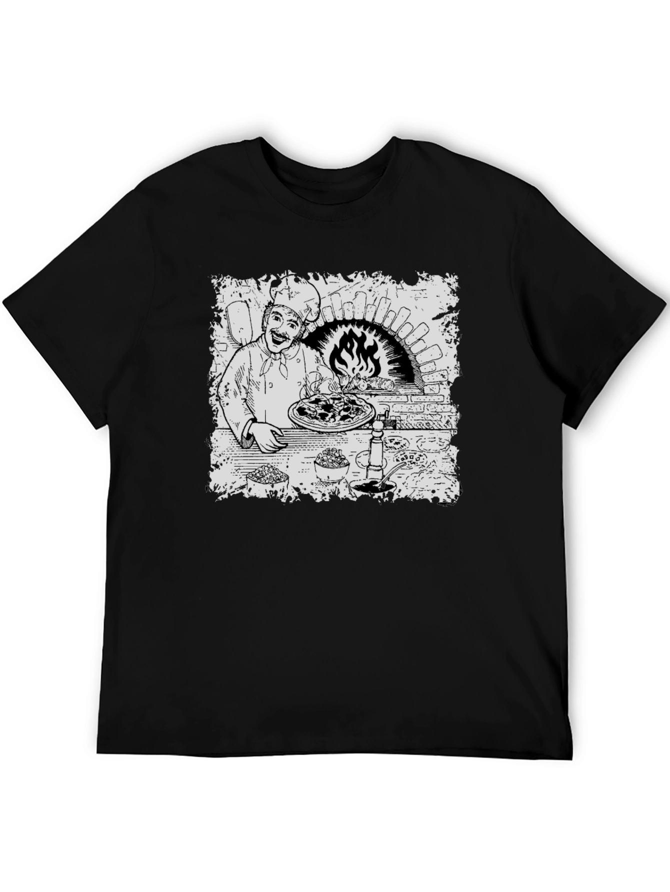 Chef Pizza Oven Graphic T-Shirt