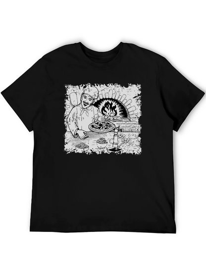 Chef Pizza Oven Graphic T-Shirt