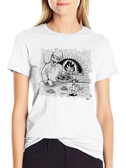 Chef Pizza Oven Graphic T-Shirt