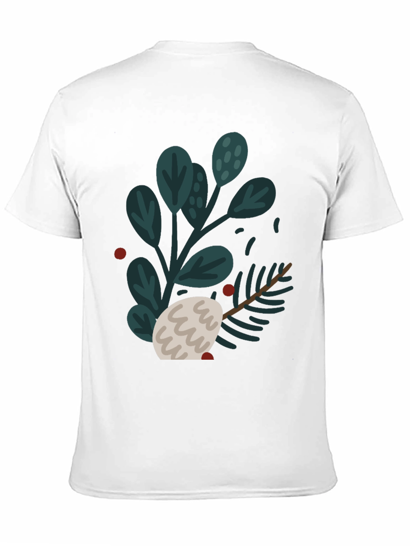 Festive Botanical Graphic T-Shirt