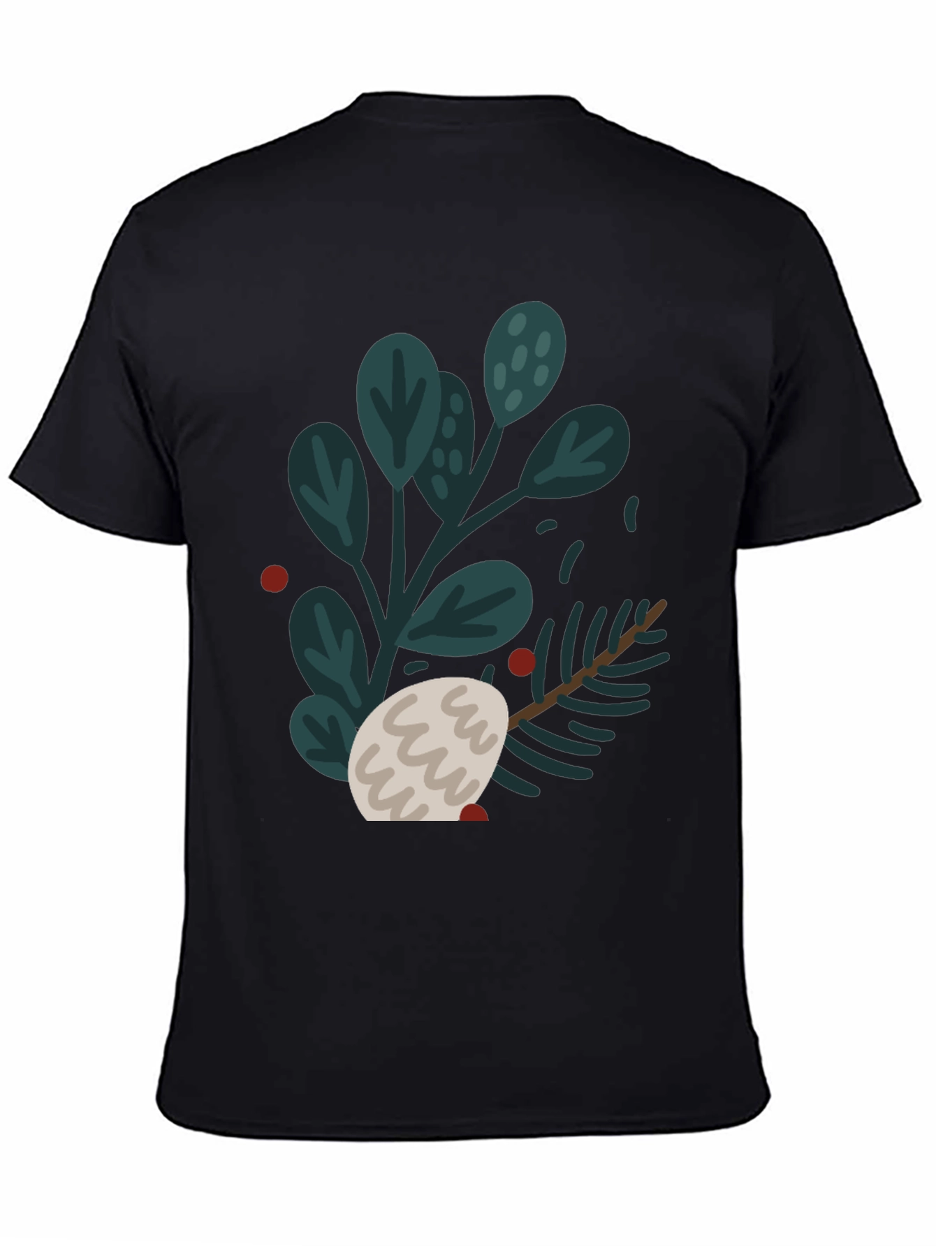 Festive Botanical Graphic T-Shirt