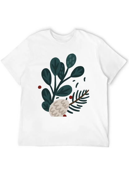 Festive Botanical Graphic T-Shirt
