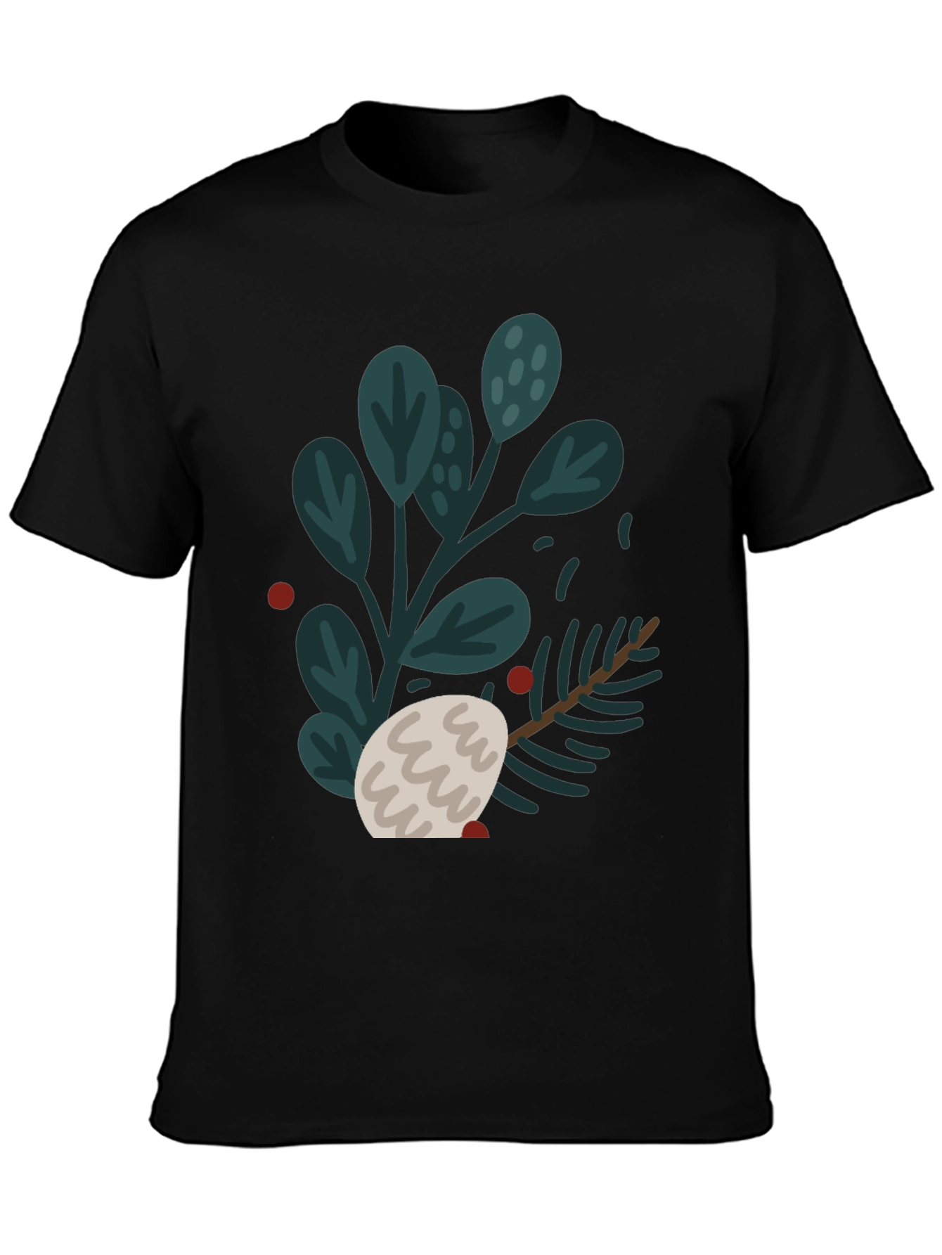 Festive Botanical Graphic T-Shirt