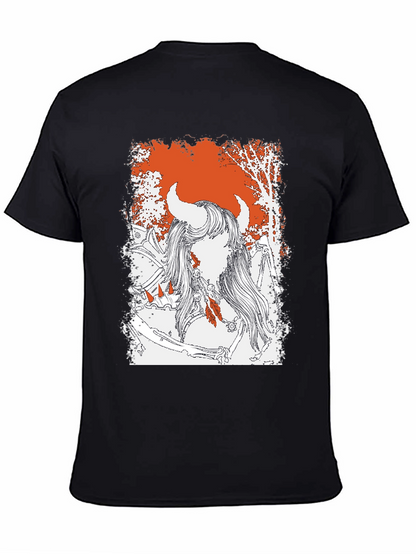 Mythical Warrior Graphic Tee - Black Unisex T-Shirt