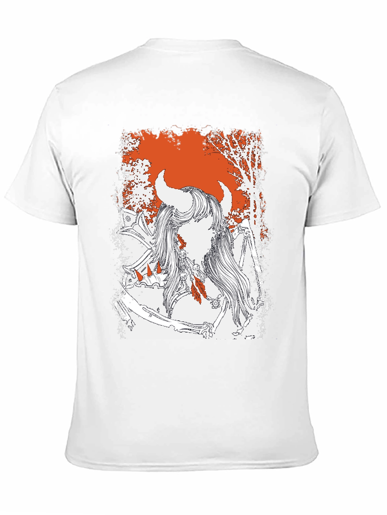 Mythical Warrior Graphic Tee - Black Unisex T-Shirt