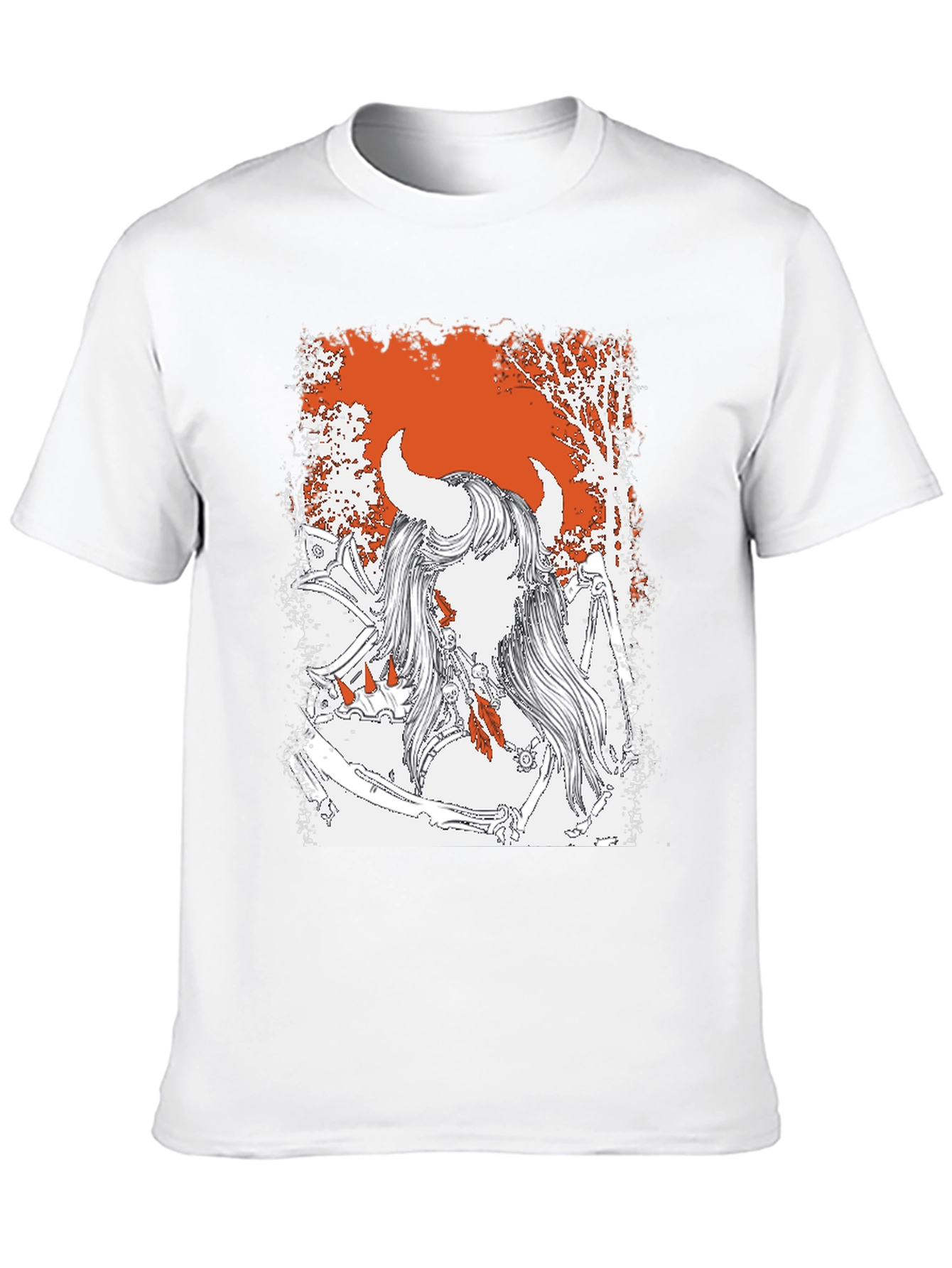 Mythical Warrior Graphic Tee - Black Unisex T-Shirt
