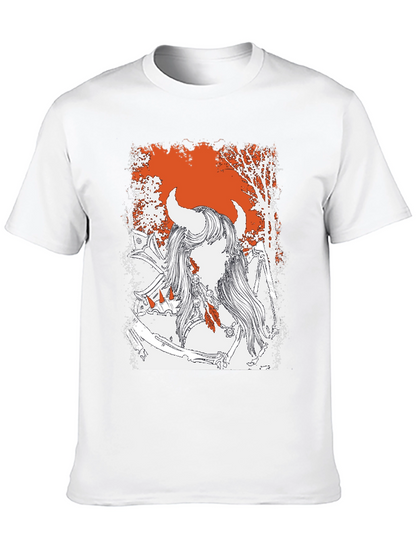Mythical Warrior Graphic Tee - Black Unisex T-Shirt