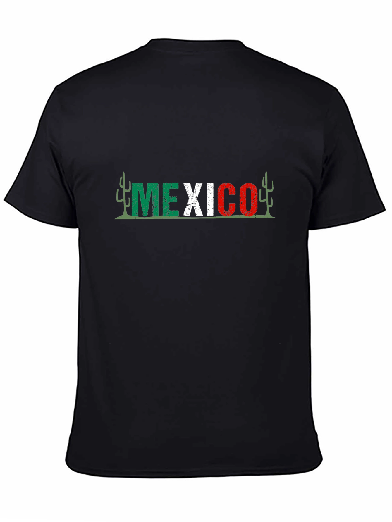 Mexico Graphic Tee - Black Cotton T-Shirt