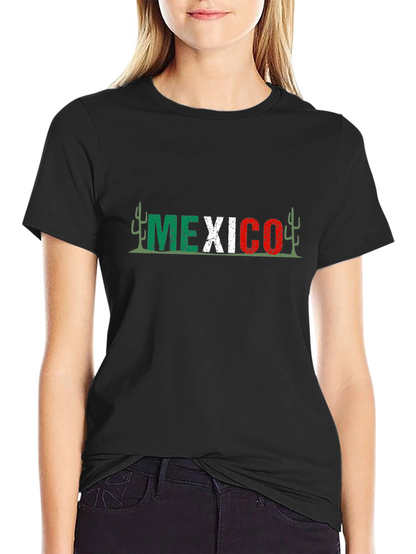 Mexico Graphic Tee - Black Cotton T-Shirt