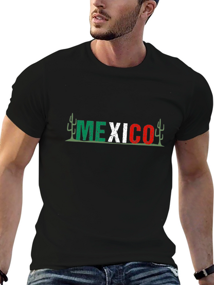 Mexico Graphic Tee - Black Cotton T-Shirt