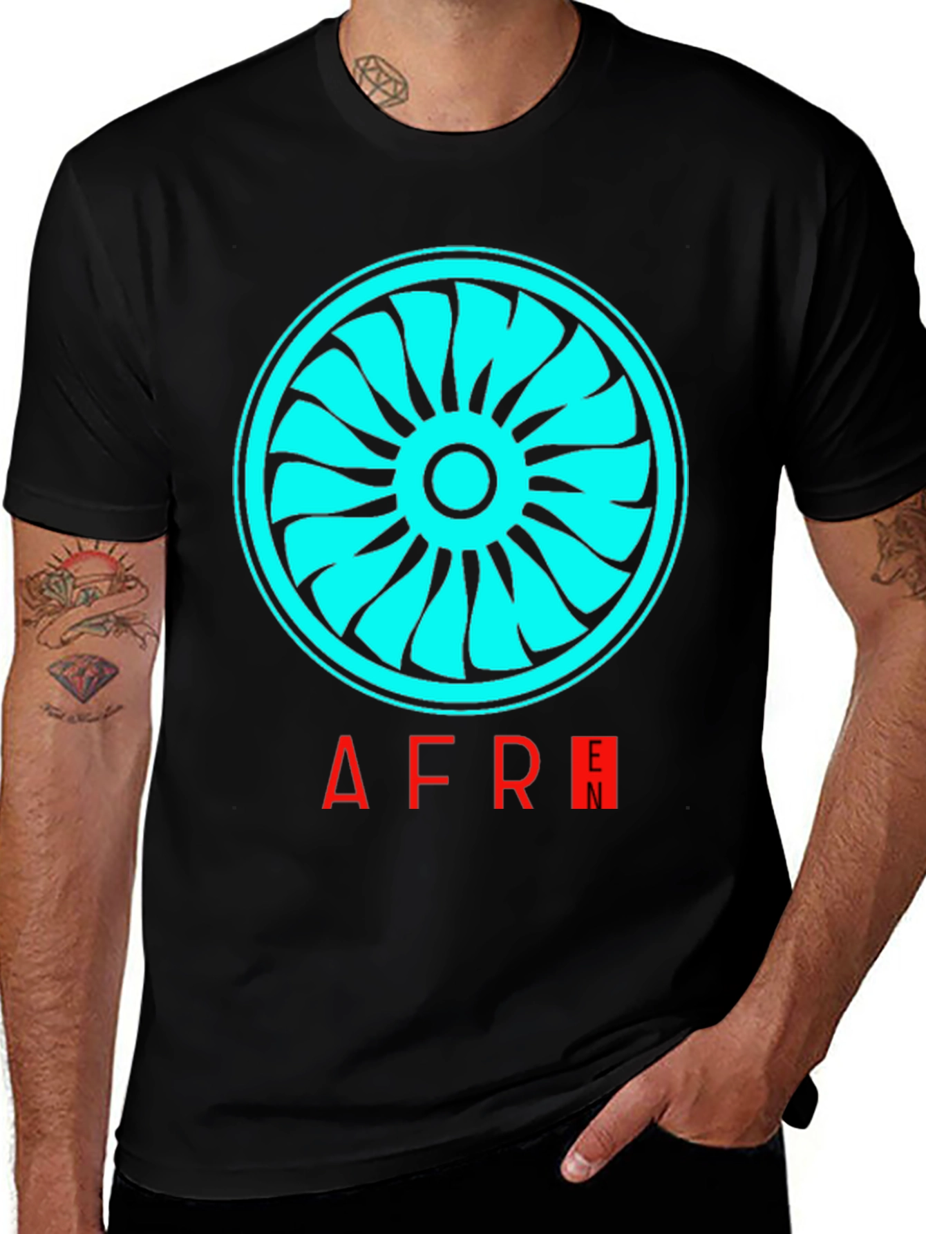 AFRE Custom Graphic Tee - Black