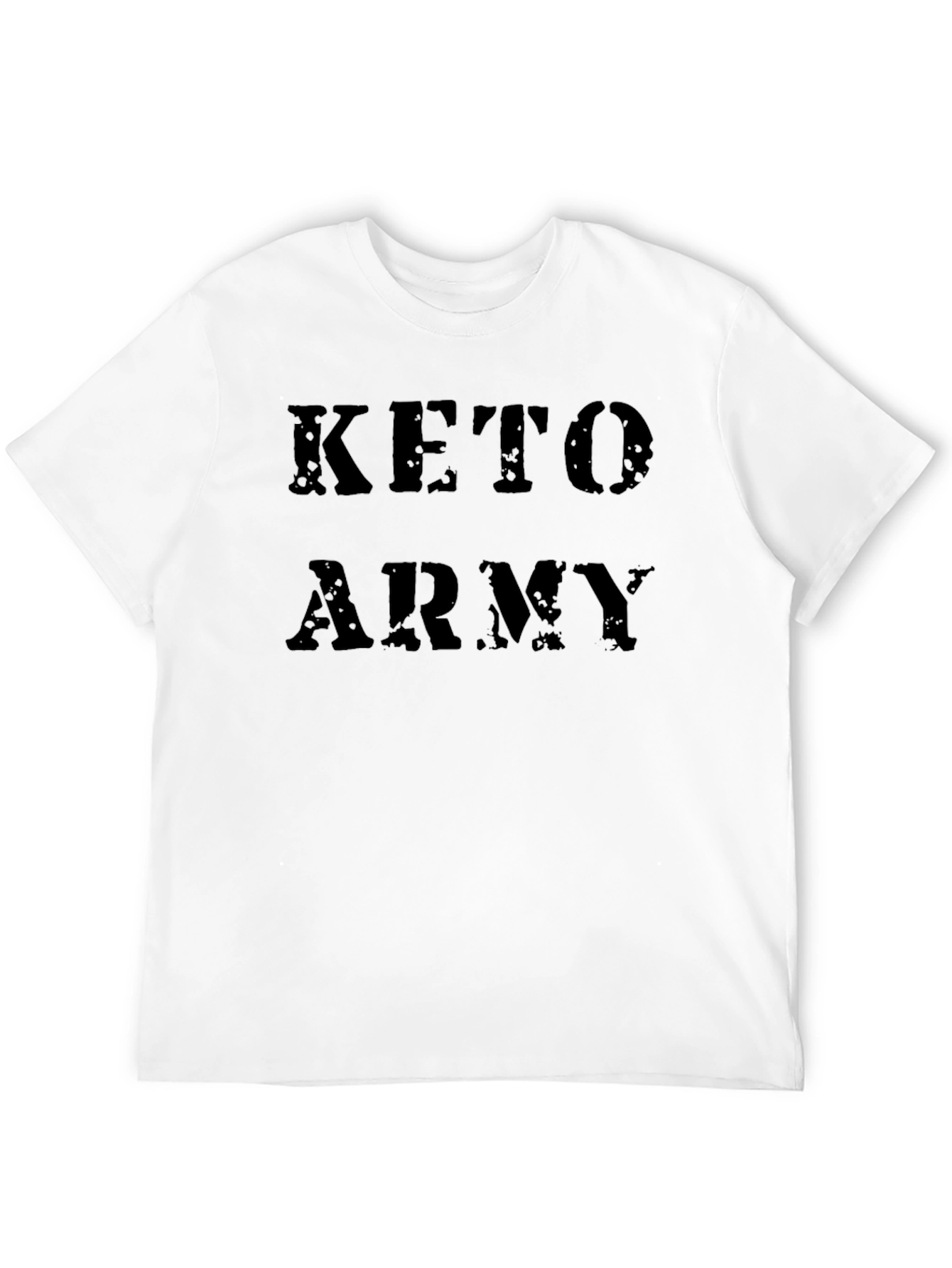 Keto Army Black Graphic Tee - Fitness Apparel