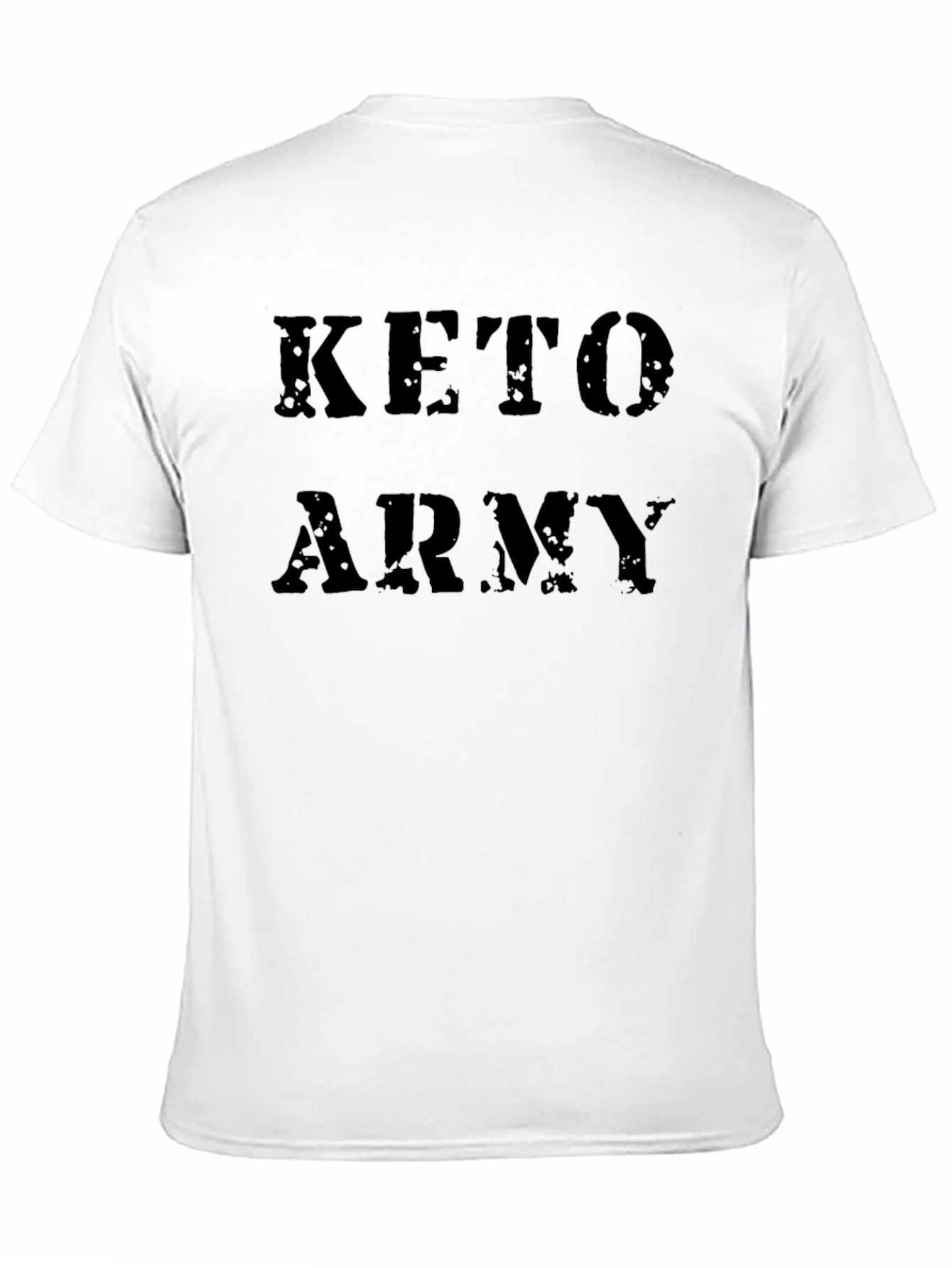 Keto Army Black Graphic Tee - Fitness Apparel