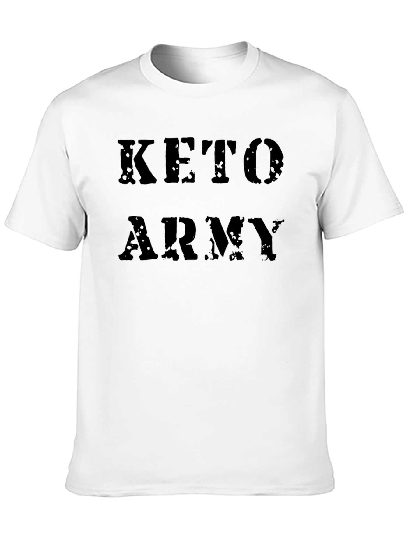 Keto Army Black Graphic Tee - Fitness Apparel