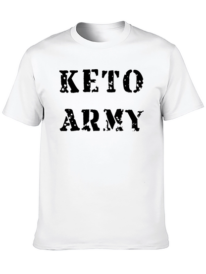 Keto Army Black Graphic Tee - Fitness Apparel