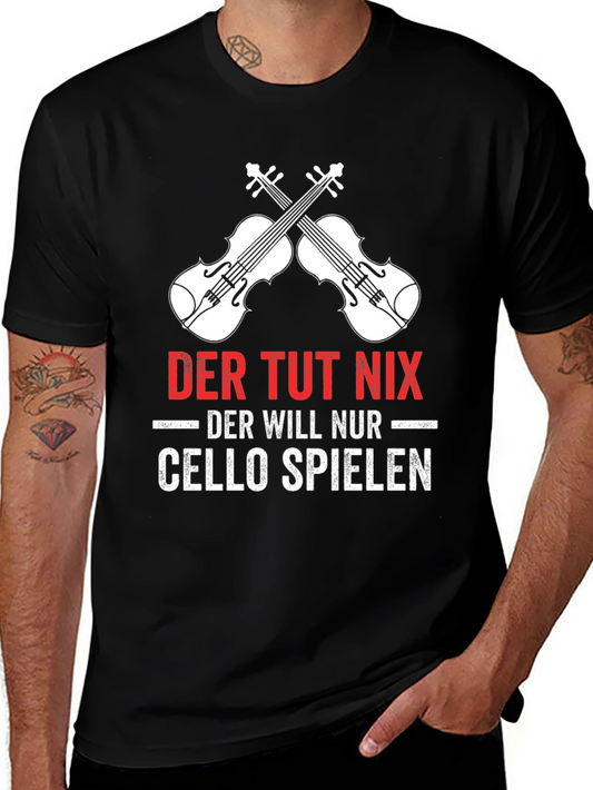 Der Tut Nix Cello Player T-Shirt