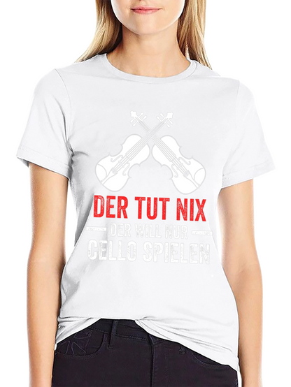 Der Tut Nix Cello Player T-Shirt