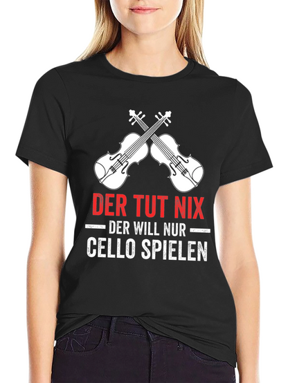 Der Tut Nix Cello Player T-Shirt