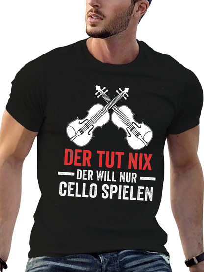 Der Tut Nix Cello Player T-Shirt