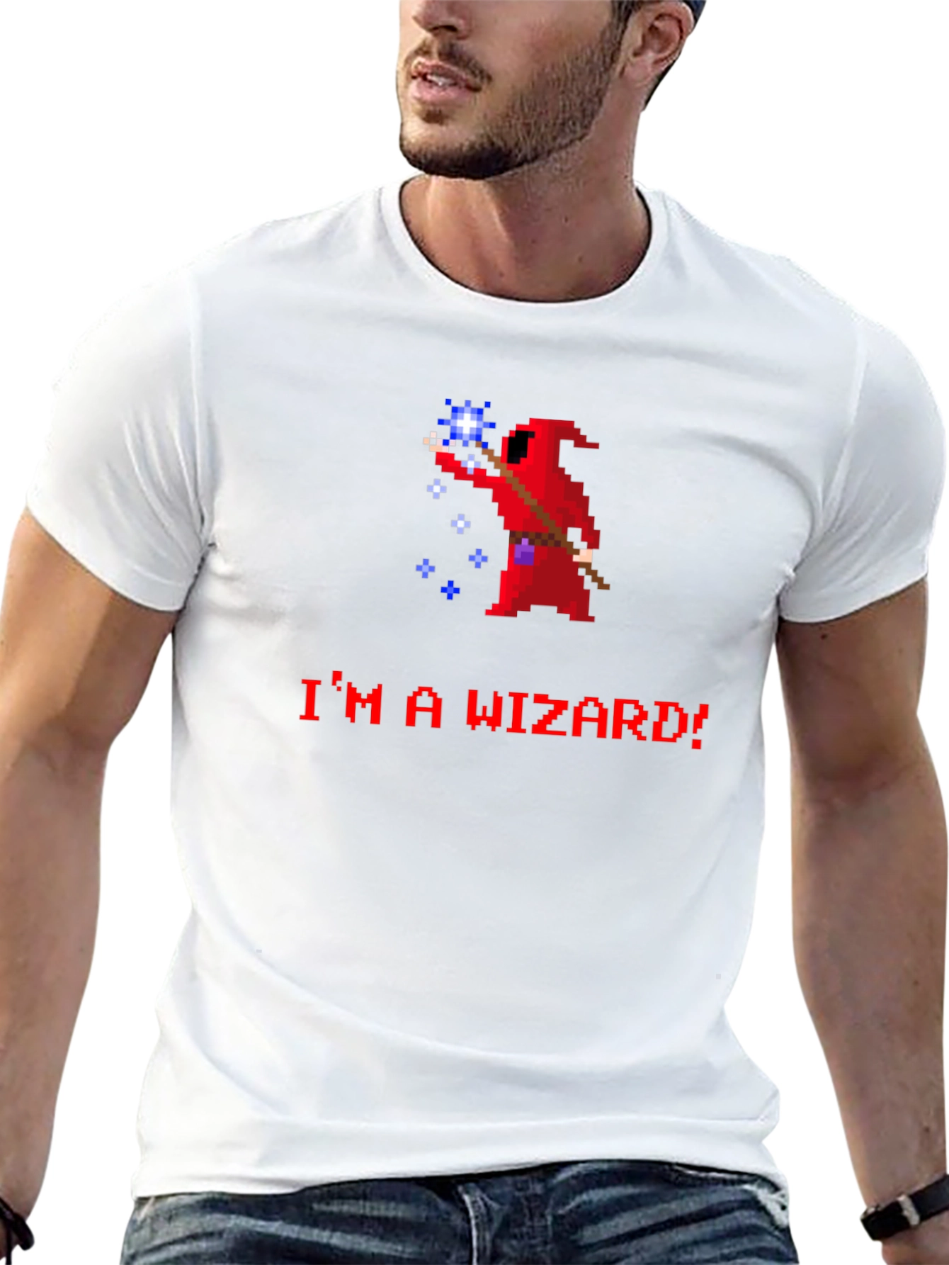 Im A Wizard! Retro Pixel Art T-Shirt