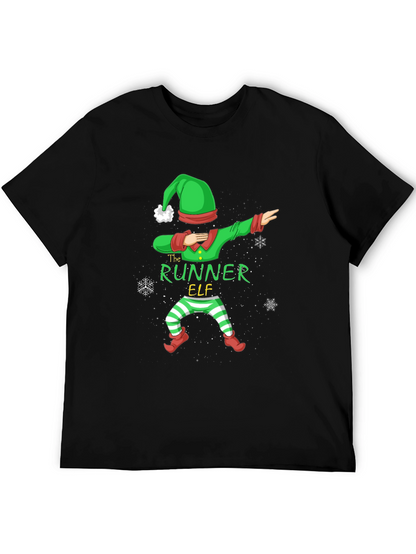 The Runner Elf Dab Christmas T-Shirt