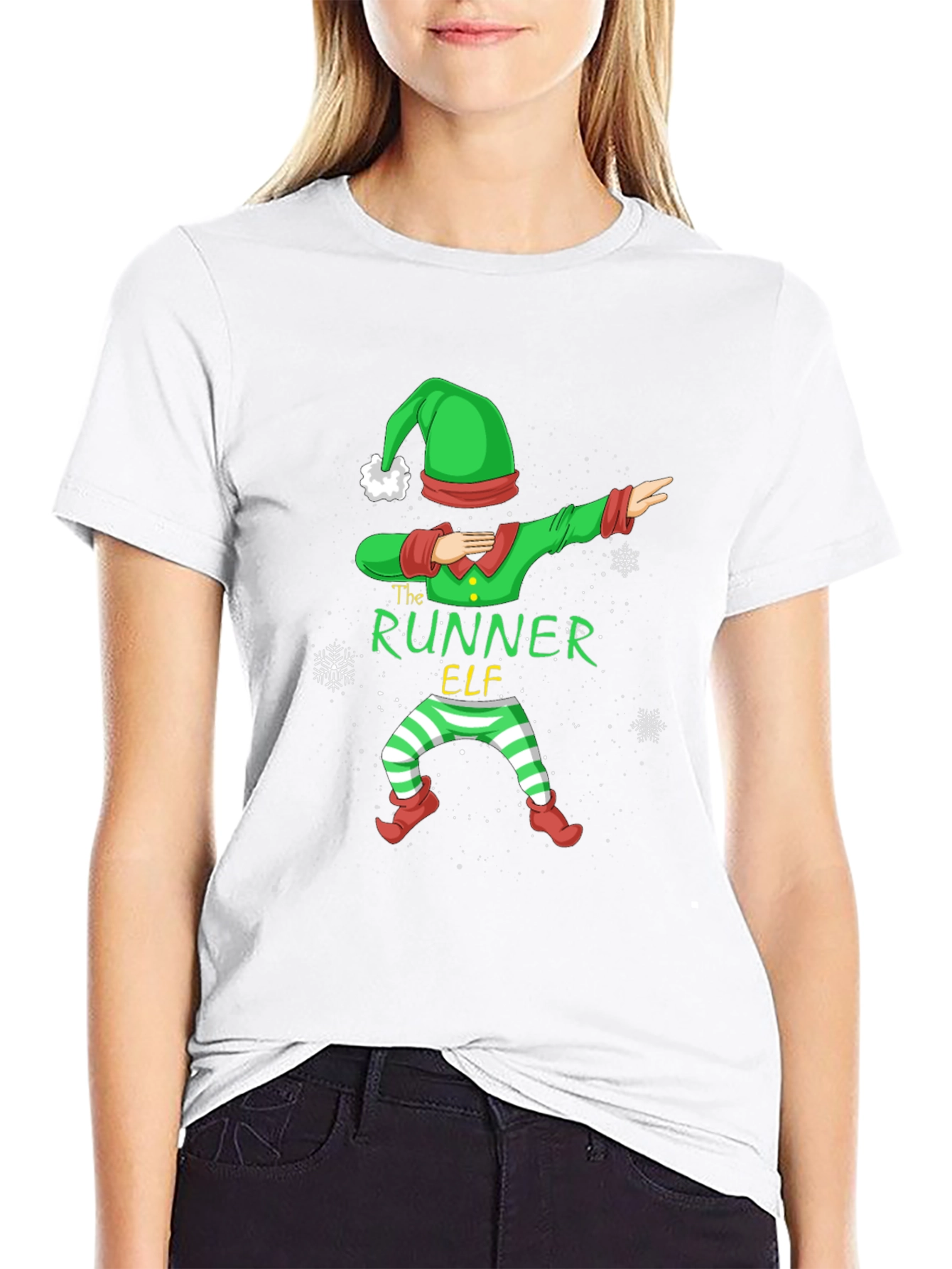 The Runner Elf Dab Christmas T-Shirt