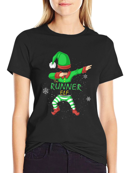 The Runner Elf Dab Christmas T-Shirt