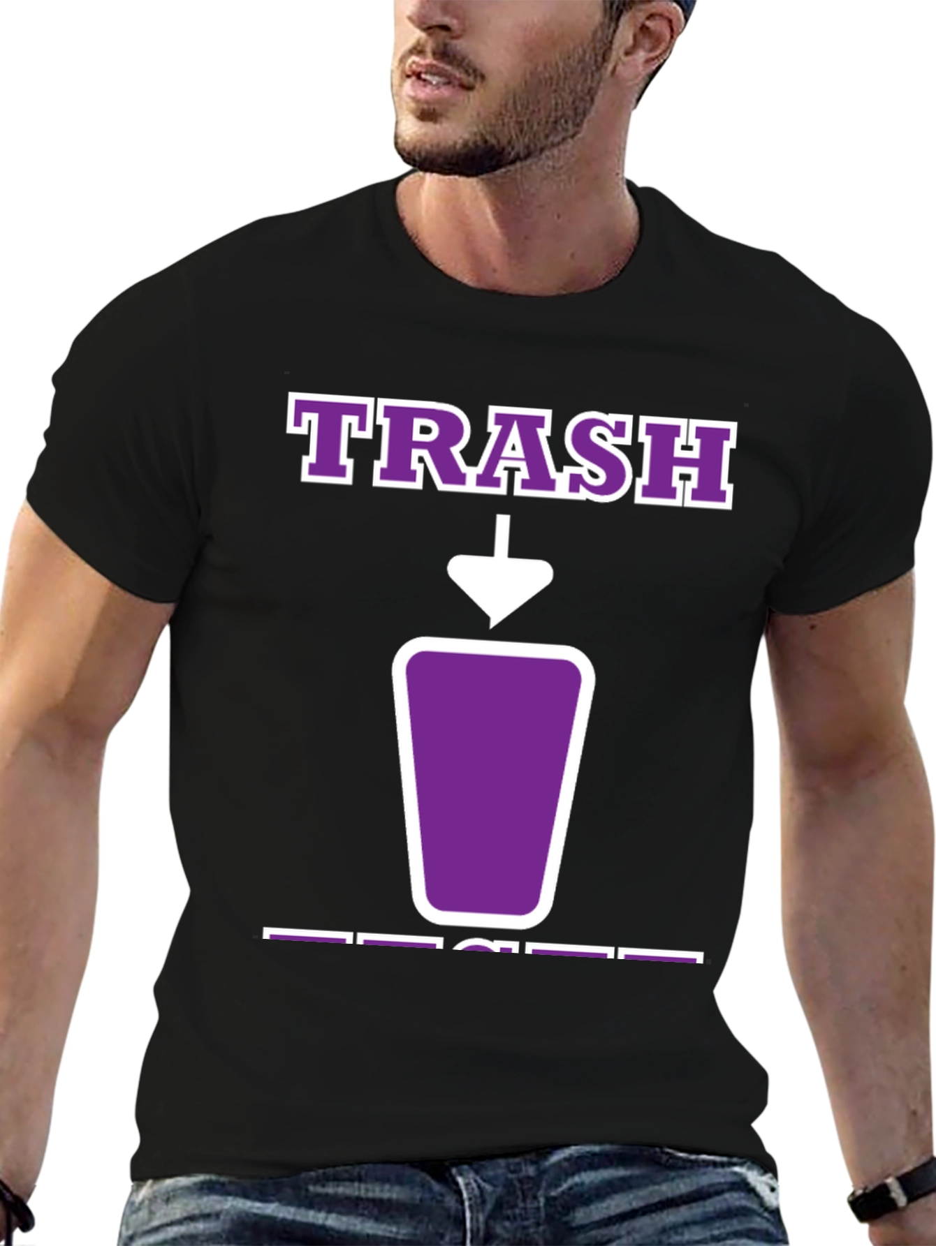 Trash T-Shirt - Purple Graphic Tee