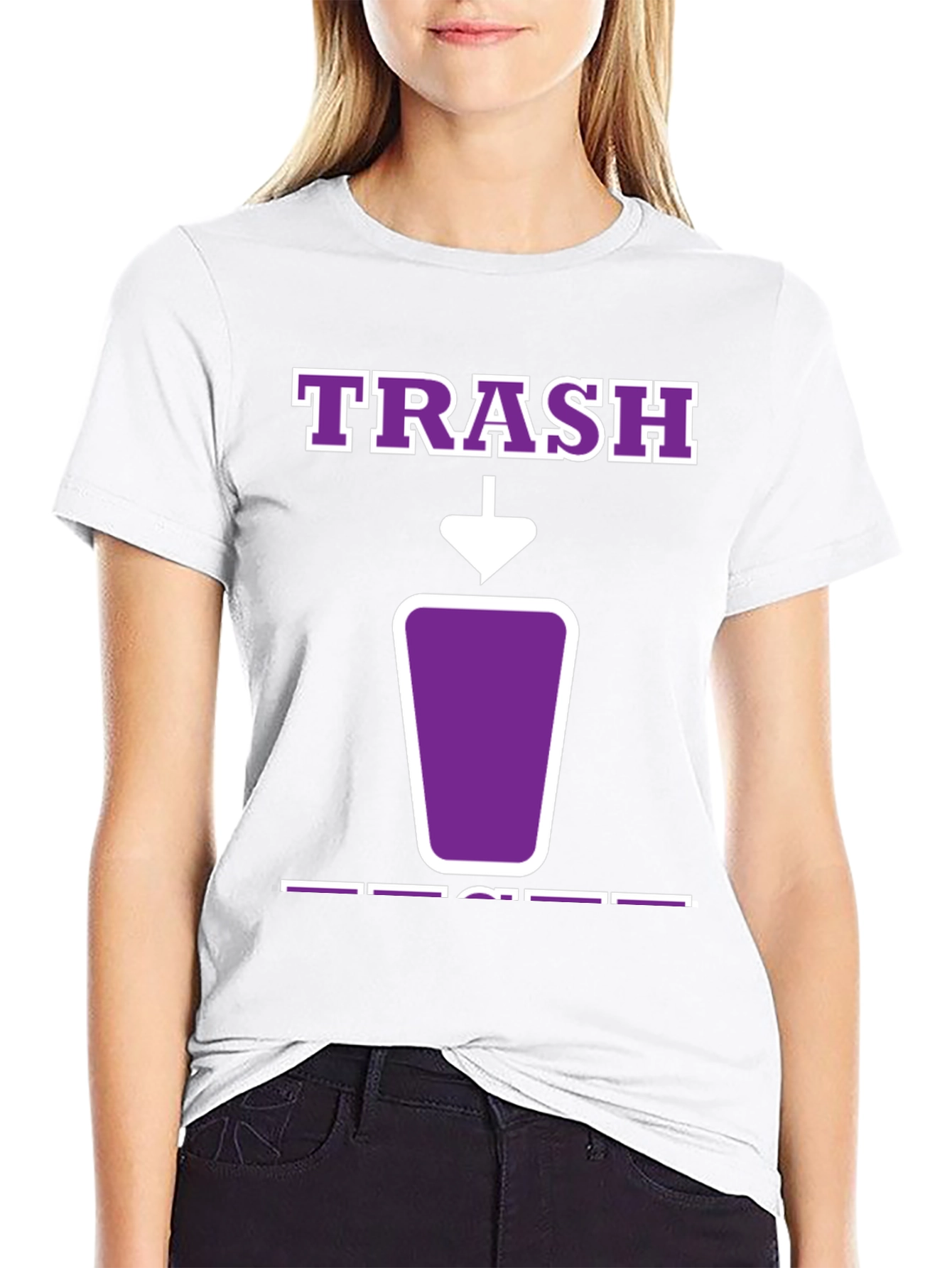 Trash T-Shirt - Purple Graphic Tee