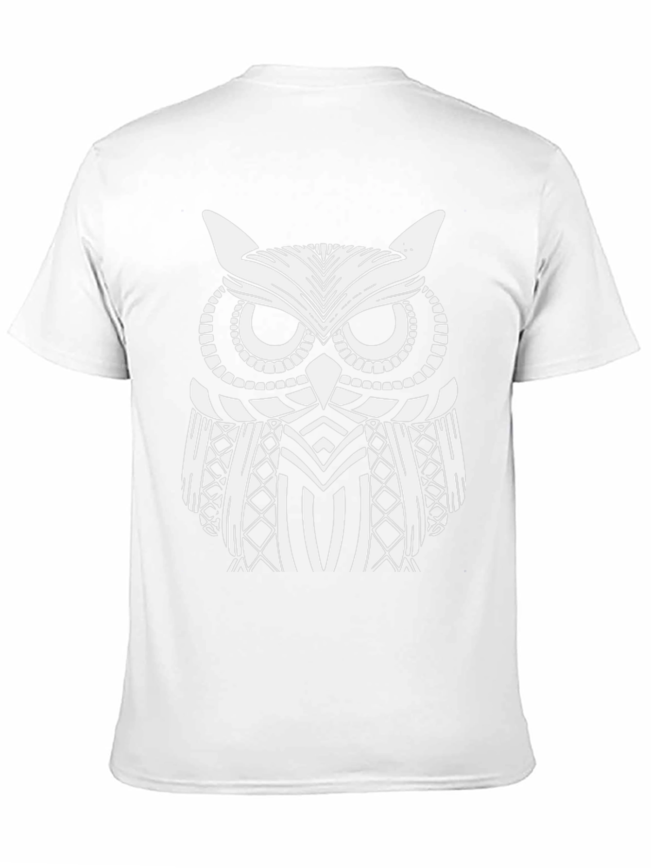 Owl Graphic Print Black T-Shirt