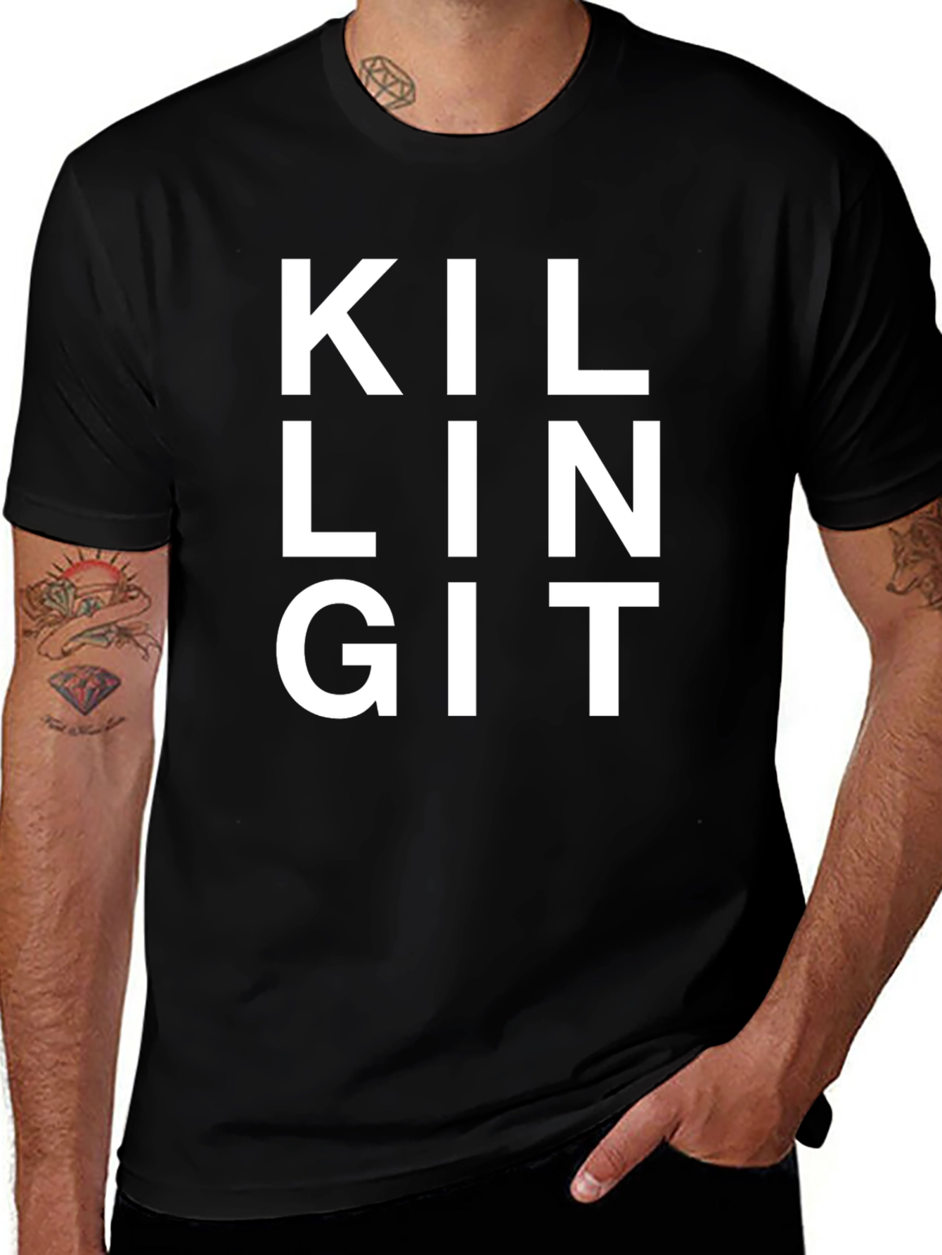Killing It Black T-Shirt - Statement Tee