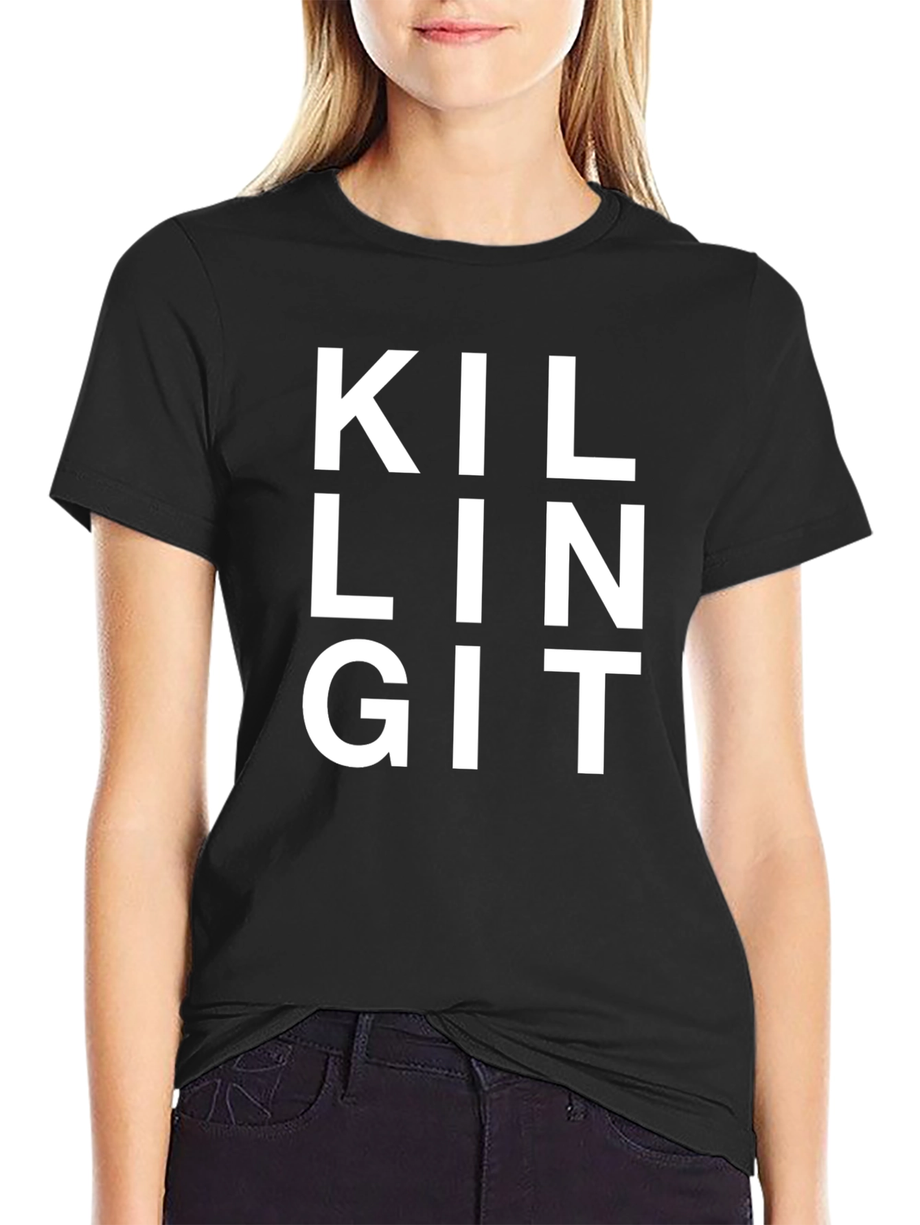 Killing It Black T-Shirt - Statement Tee