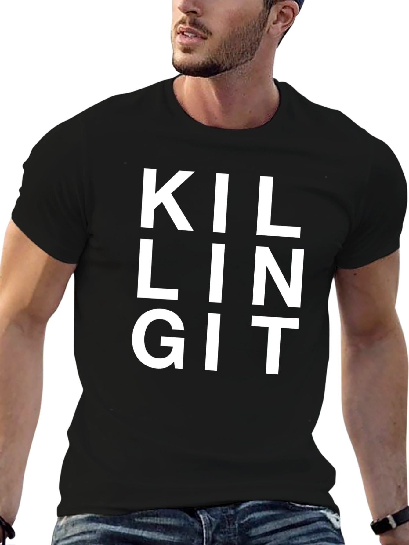 Killing It Black T-Shirt - Statement Tee