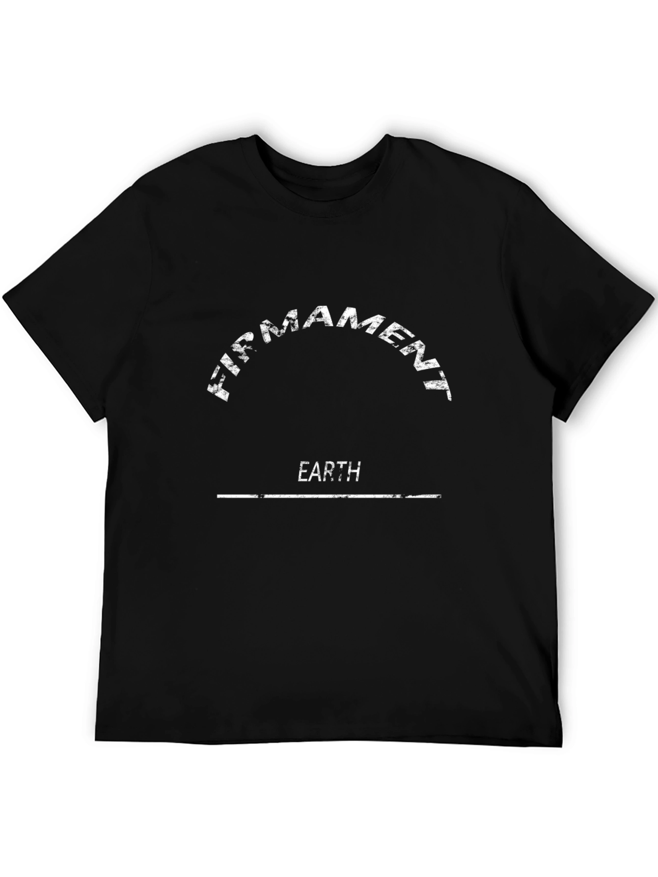 Firmament Earth Graphic T-Shirt - Black Cotton Tee