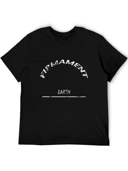 Firmament Earth Graphic T-Shirt - Black Cotton Tee