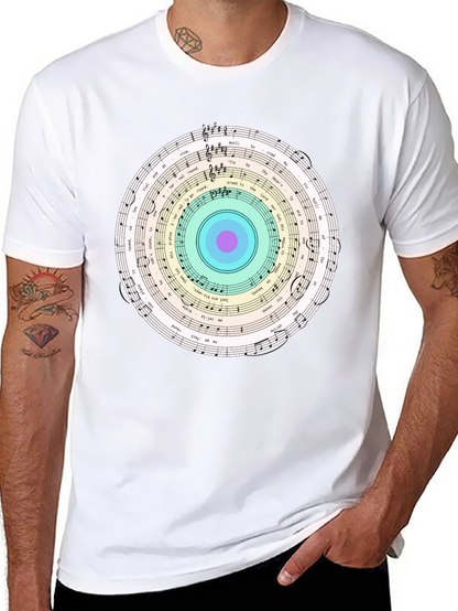 Musical Note Circle Graphic Tee