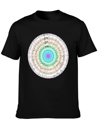 Musical Note Circle Graphic Tee