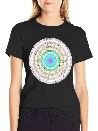 Musical Note Circle Graphic Tee