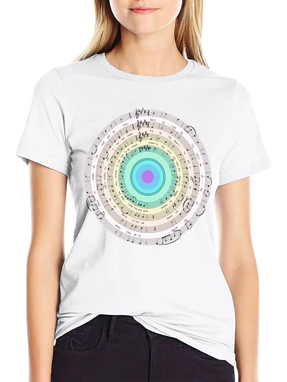 Musical Note Circle Graphic Tee